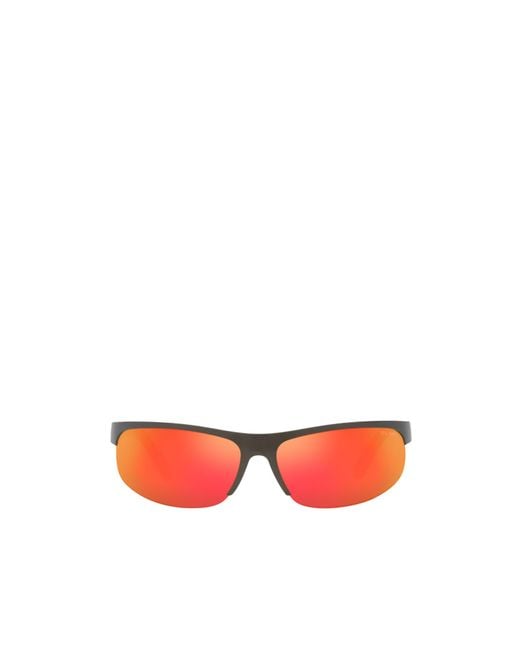 Miu Miu Red Eyewear Oval-Frame Sunglasses