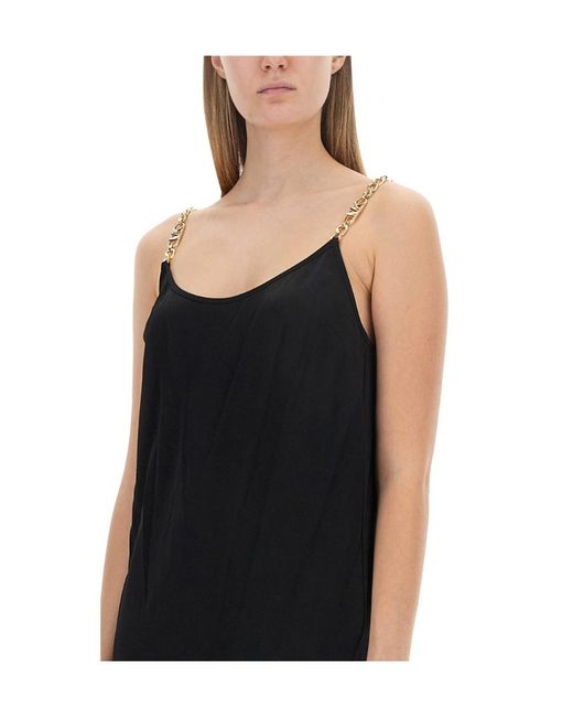 MICHAEL Michael Kors Black Logo Straps Dress