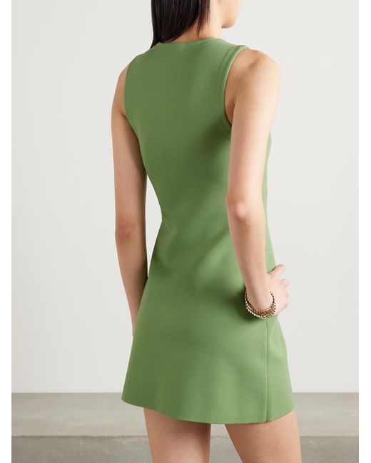 Cult Gaia Green Hartley Cutout Mini Dress