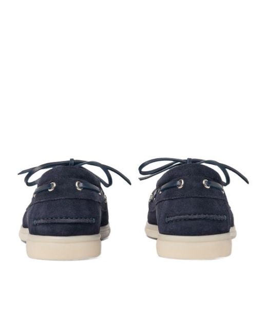 Scarosso Blue Lia Boat Shoes