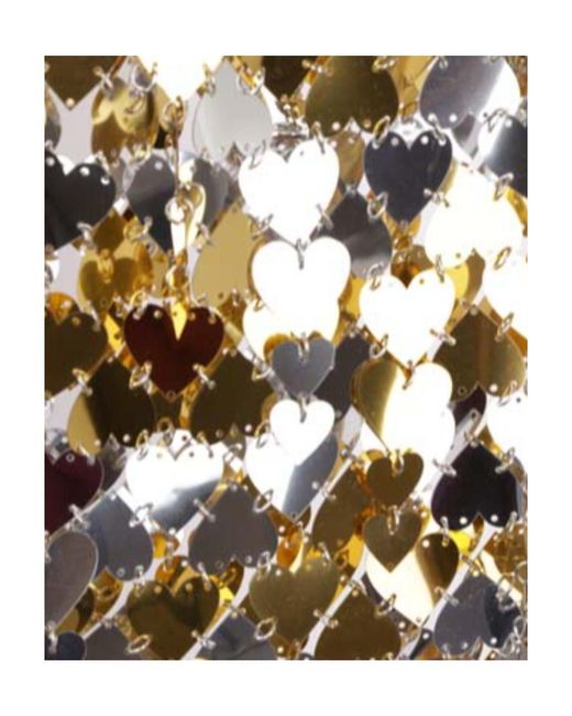 Rabanne Metallic Paillette Detailed Mini Skirt