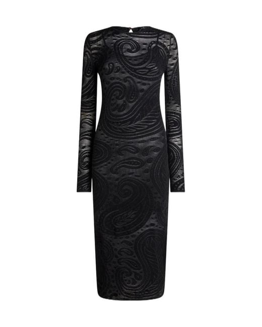 Etro Black Long Sleeve Dress