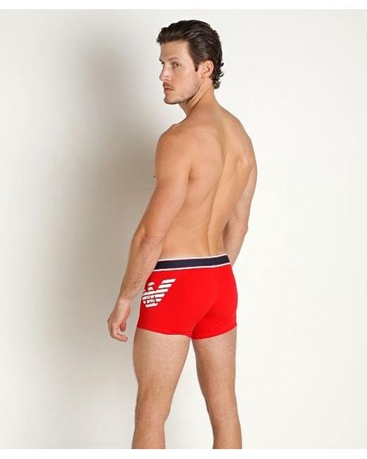 Emporio Armani Red Logo Underwear for men
