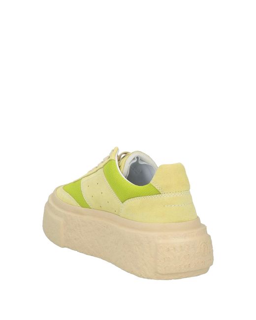 MM6 by Maison Margiela Yellow Minimal Low-Top Casual Shoes
