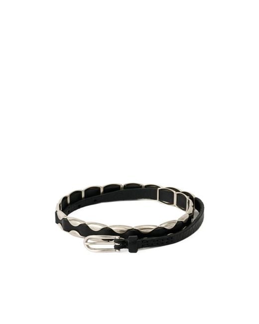 Our Legacy White Billow Metal-Detail Belt for men