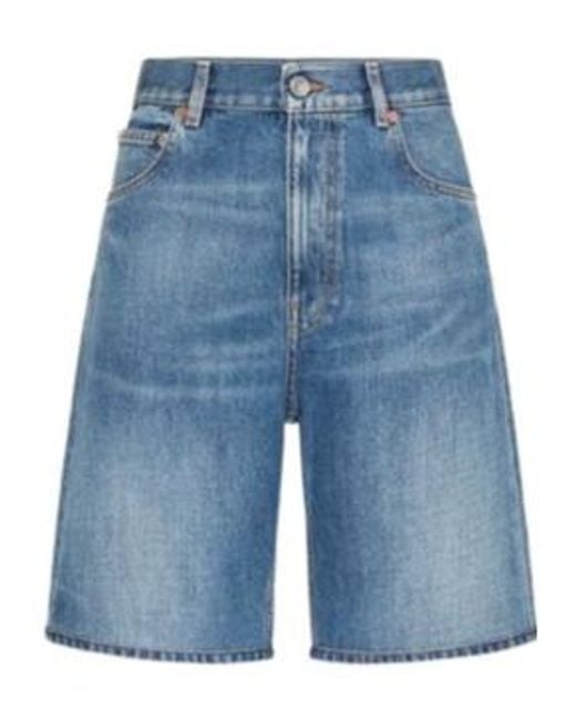 Valentino Blue Denim Shorts