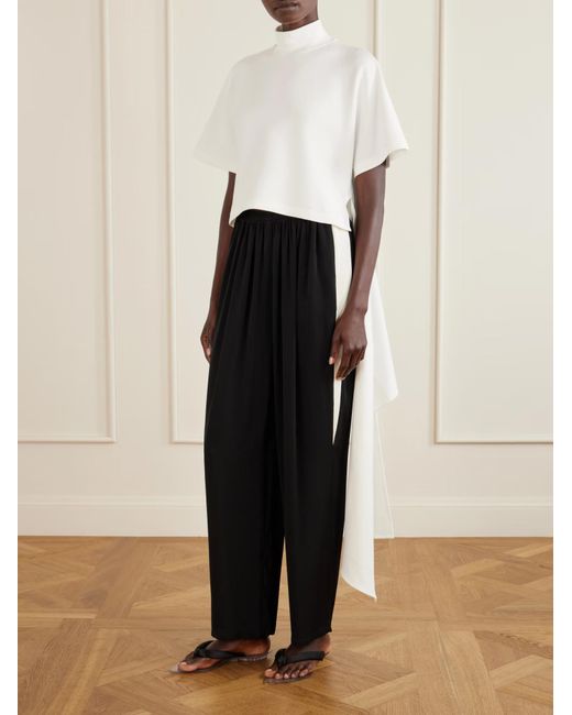 Alaïa Black Alaïa Straight Cady Pants