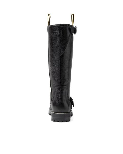 Fendi Black Commando Leather Boots