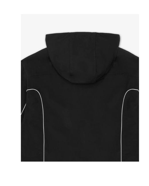 DIESEL Black Zipped Hooded Jacket for men
