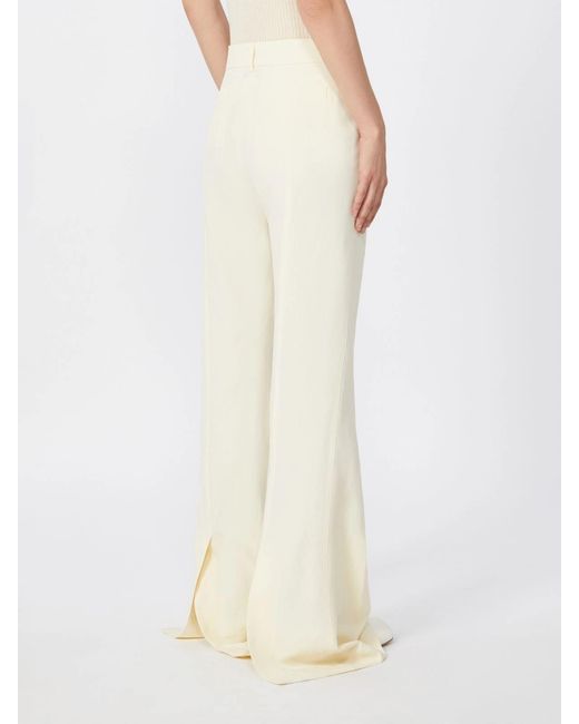 Sportmax White Fragola Flared Pants