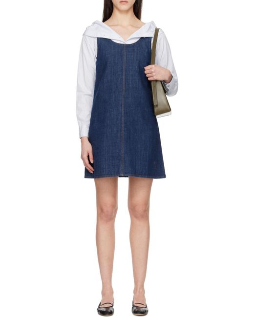 AMI Blue Ami Short Strappy Dress