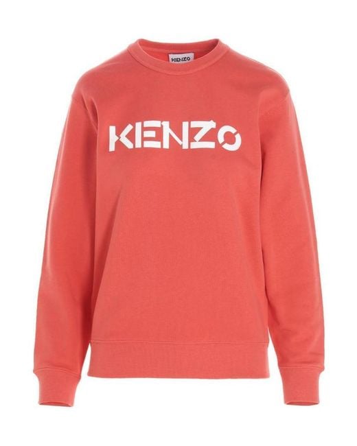 KENZO Pink Logo-Print Sweatshirt