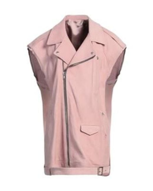 Rick Owens Pink Plain Colour Gilets
