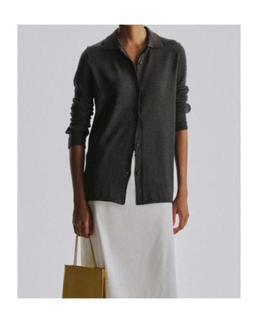 The Row Black Ocari Top