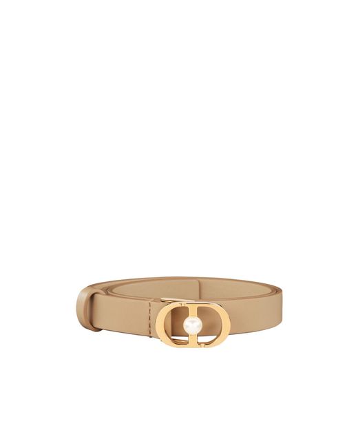 Dior White 30 Montaigne Jolie Belt