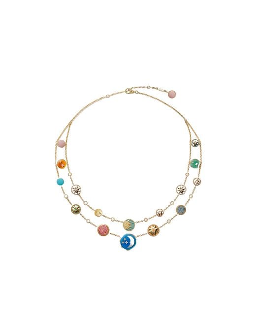 Dior Metallic Rose Céleste Necklace