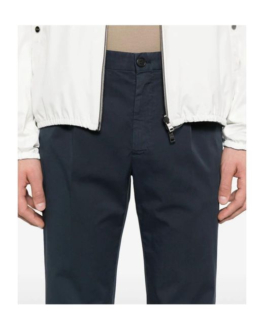 Incotex Blue Casual Trousers With Belt Loops for men