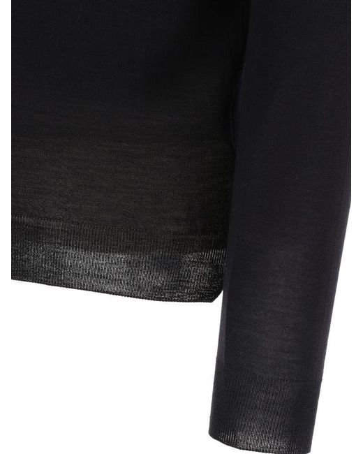 Tagliatore Black Mike Turtleneck Sweater for men