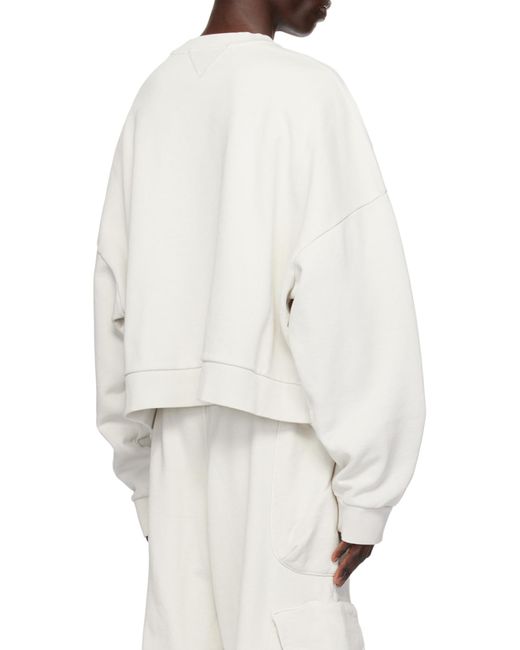 Entire studios White Long-Sleeved Sweater for men