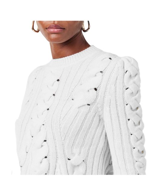 McQueen Gray Alex Cable Crew Neck Jumper