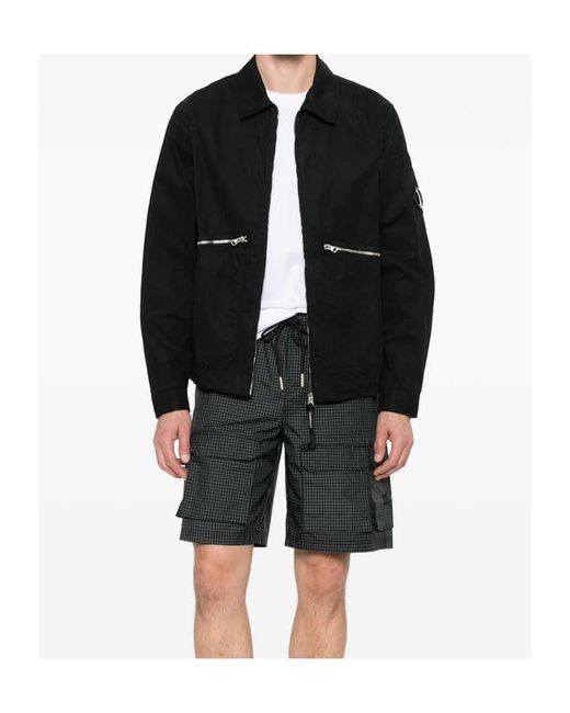 C P Company Black Zipper Jacket for men