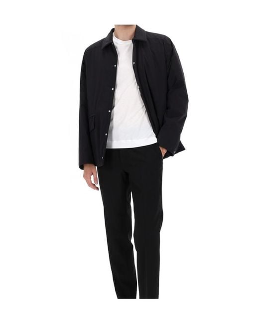 Herno Blue Laminar Concealed Placket Jacket for men