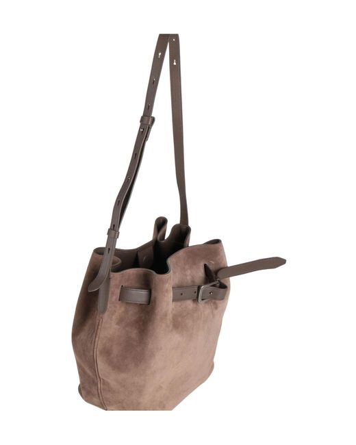 Brunello Cucinelli Brown Canvas Backpack