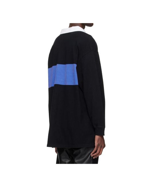 VAQUERA Black Long-Sleeves Polo Top for men