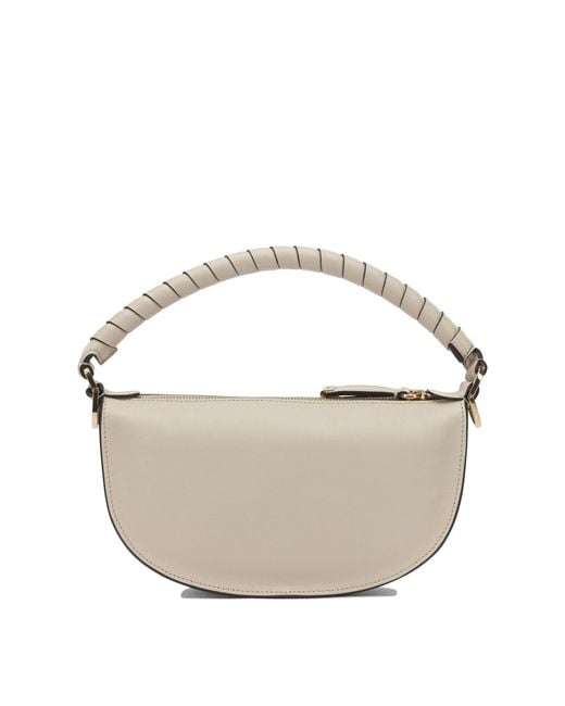 Chloé White Chloé Marcie Mini Saddle Shoulder Bag