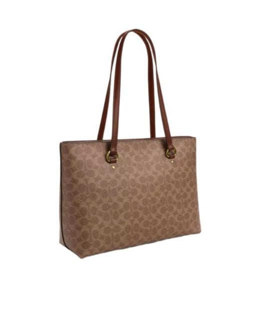 COACH Brown Station Tote Bag