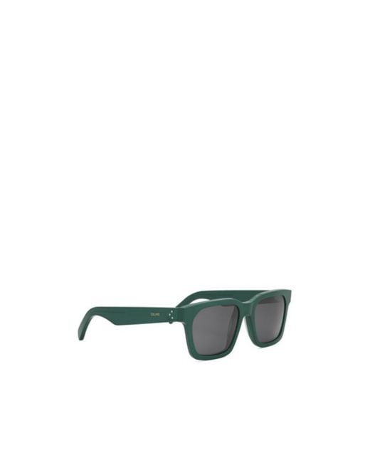 Céline Gray Square Frame Sunglasses for men