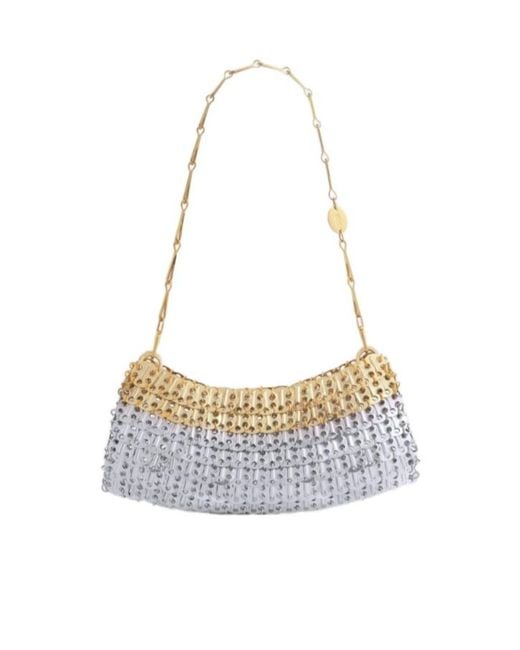 Rabanne White Rabanne 1969 Skyline Chain Clutch Bag