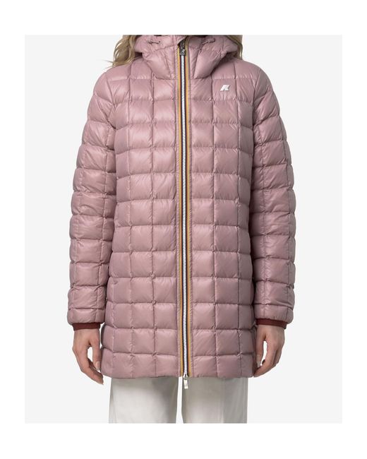 K-Way Red Sophie Hooded Reversible Parka