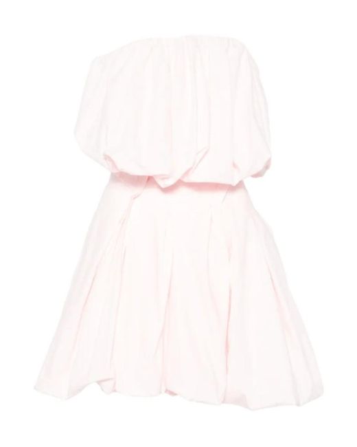 Magda Butrym Pink Strapless Gathered Dress