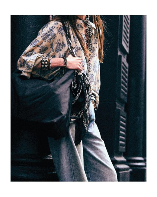 R13 Gray Pleated Front Shirt