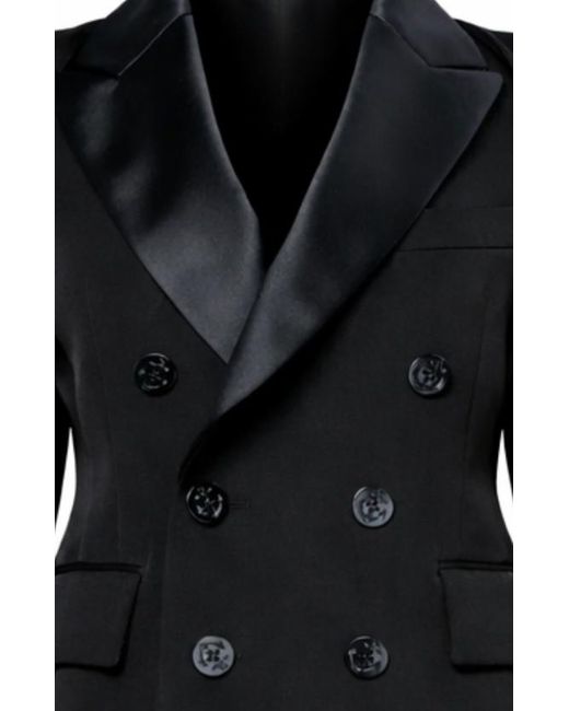 Sacai Black Double-Faced Double-Breasted Jacket