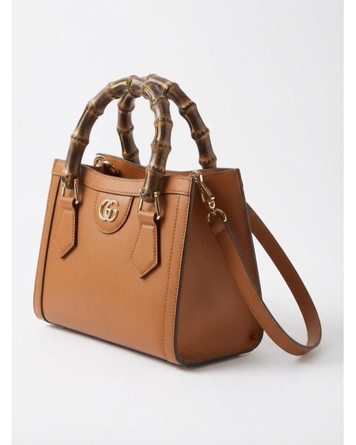 Gucci Brown Diana Small Tote Bag