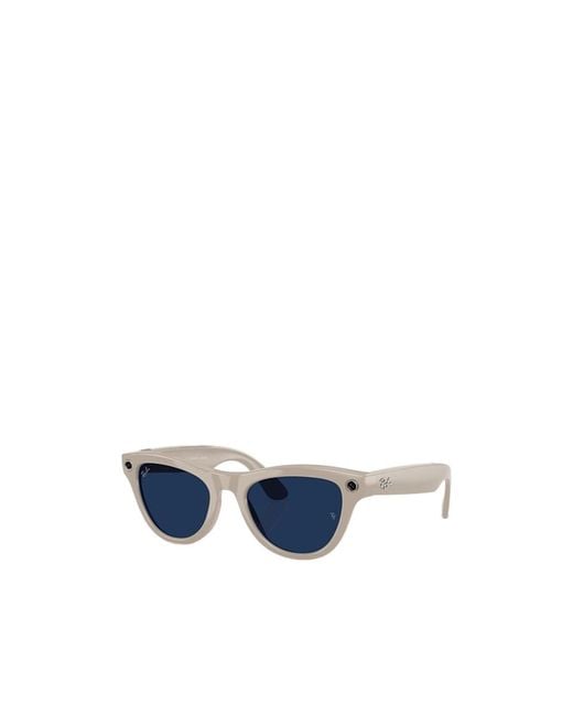 Ray-Ban White Frame Sunglasses for men