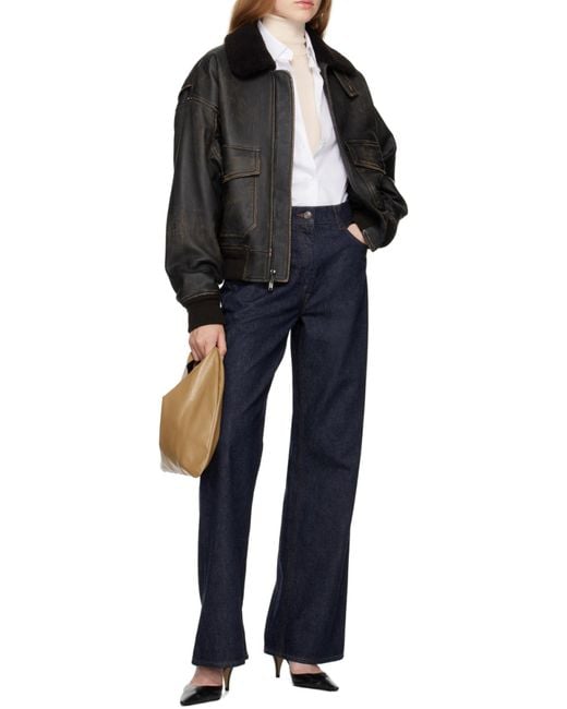 The Row Natural Small Bindle Tote Bag