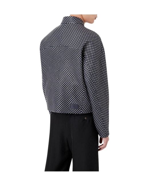 Emporio Armani Blue Collar Zip-Up Jacket for men