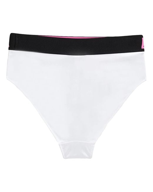 Dolce & Gabbana White Solid Color Stretch Satin Boxer Shorts