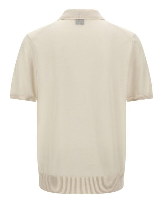 Boss White Short-Sleeved Polo Shirt for men