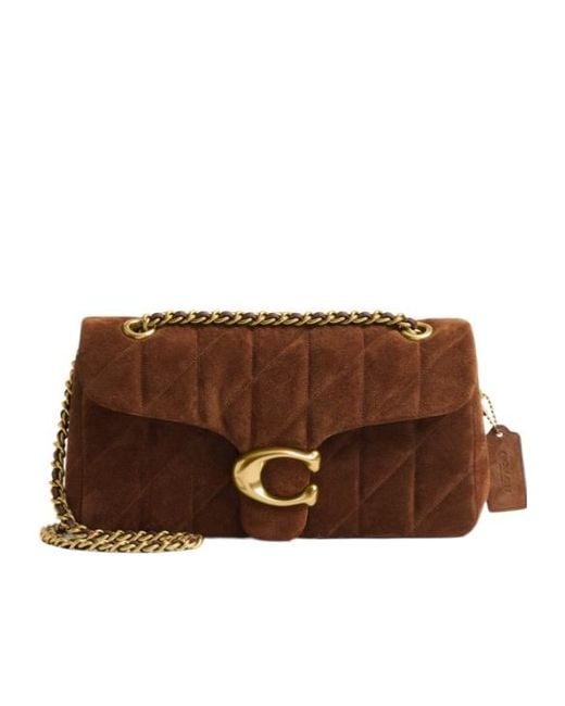 COACH Brown Tabby 26 Quilted Shoulder Bag