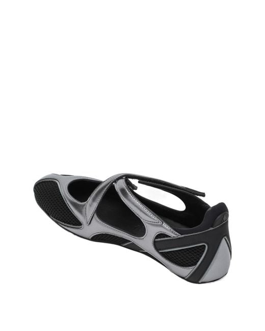 The Attico Black Floor 01 Ballet Flat