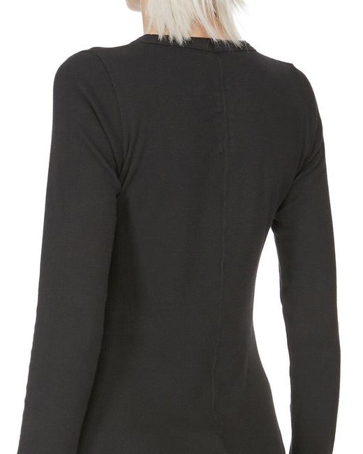 Rick Owens Black Long-Sleeve T-Shirt