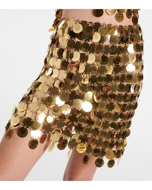 Rabanne Metallic Chainmail Miniskirt