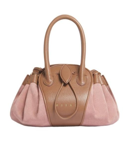 Marni Pink Tulipea Small Handbag