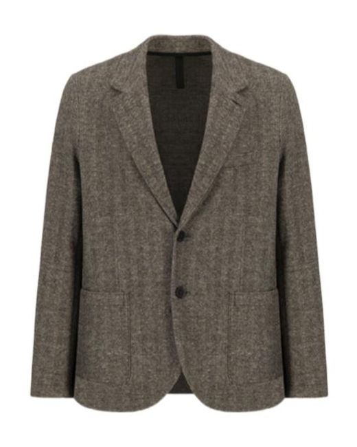 Harris Wharf London Green Travel Blazer Patterned Moleskin for men