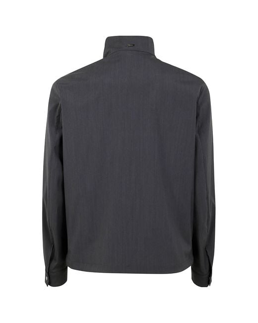Herno Gray Lightweight Bomber Jacket for men