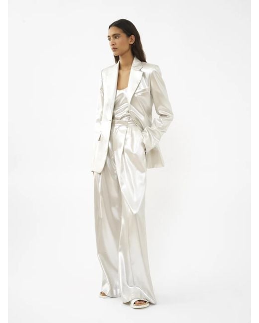 Chloé White Chloé Single-Breasted Tailored Jacket